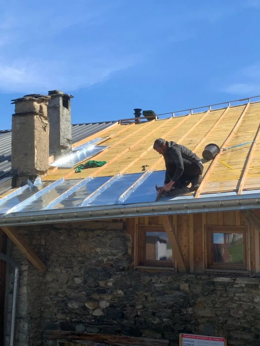 Installation toiture en bac acier Alsace